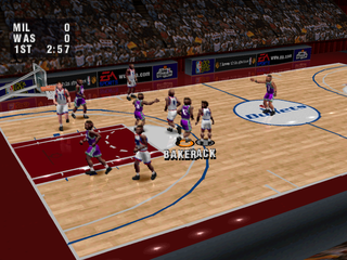 NBA Live 96 (PlayStation) screenshot: Bullets court