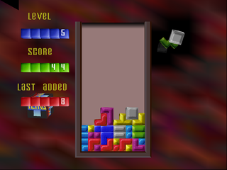 The Next Tetris (PlayStation) screenshot: Classic Tetris