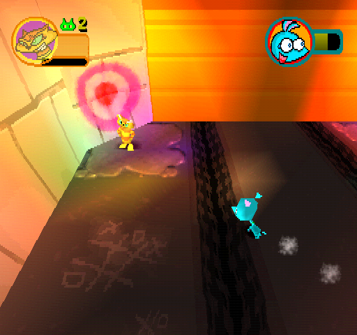 Rat Attack! (PlayStation) screenshot: Yippy Yappy is an idiot.