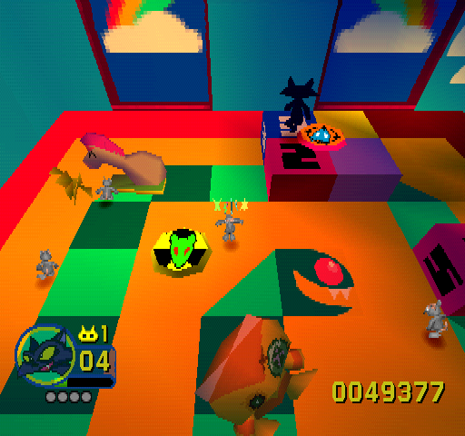 Rat Attack! (PlayStation) screenshot: Third stage is called... Play Away.