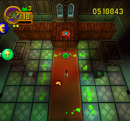 Rat Attack! (PlayStation) screenshot: Creepy Chapel.