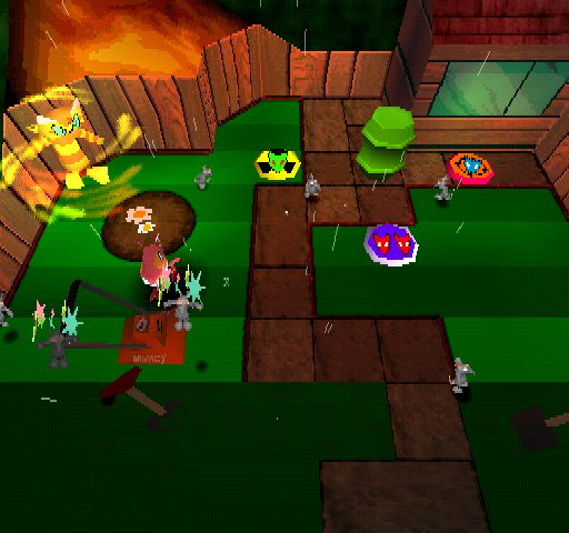 Rat Attack! (PlayStation) screenshot: Garden - Compost Corner.