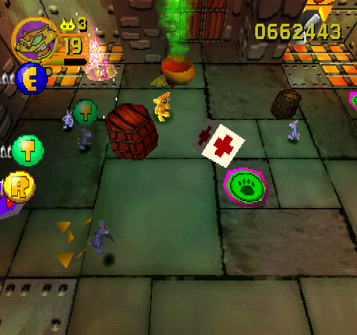 Rat Attack! (PlayStation) screenshot: The Pit.