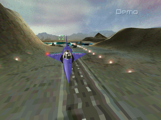 N.GEN Racing (PlayStation) screenshot: Demo - Another airship