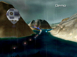 N.GEN Racing (PlayStation) screenshot: Demo - Balloon