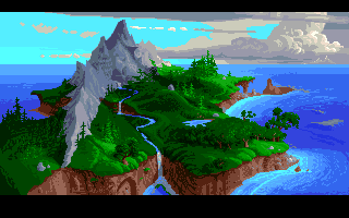 Fables & Fiends: The Legend of Kyrandia - Book One (Amiga) screenshot: Intro: The Land of Kyrandia.