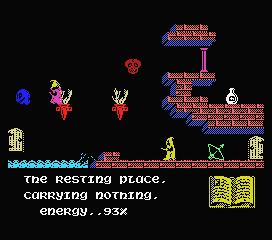 Sorcery (MSX) screenshot: Starting location