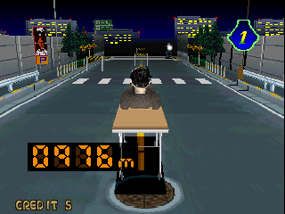 Incredible Crisis (Arcade) screenshot: Dodge obstacles.