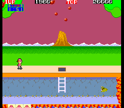 Pitfall II: Lost Caverns (Arcade) screenshot: Level 1