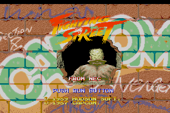 Street Fighter (TurboGrafx CD) screenshot: Intro Screen