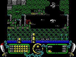 The Last Vampire (ZX Spectrum) screenshot: Game starts