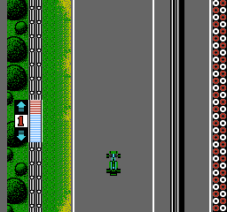 F1 Circus (NES) screenshot: Starting a free run