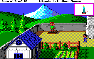 Mixed-Up Mother Goose (Amiga) screenshot: Little Tommy Tucker.