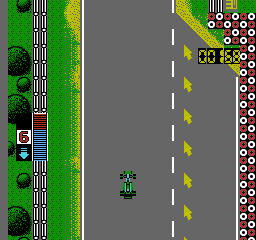F1 Circus (NES) screenshot: The race is being timed