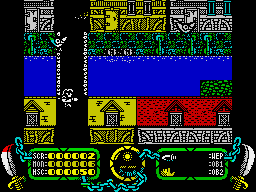 The Last Vampire (ZX Spectrum) screenshot: River