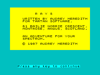 Rays (1987) - MobyGames