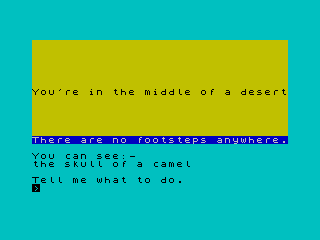 Rays (ZX Spectrum) screenshot: First screen