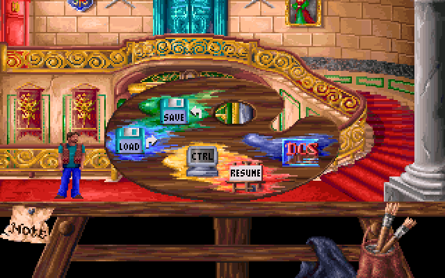 Heaven's Dawn (DOS) screenshot: Options screen
