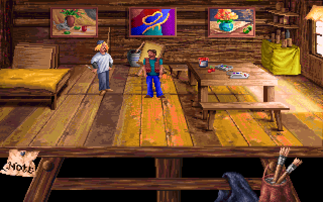 Heaven's Dawn (DOS) screenshot: The royal painter