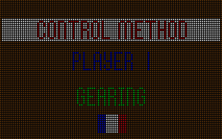 The Carl Lewis Challenge (Atari ST) screenshot: Control method selection