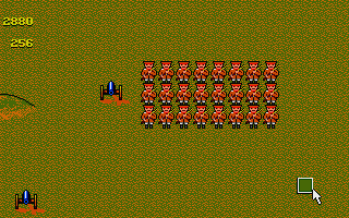The Charge of the Light Brigade (Atari ST) screenshot: Russian infantry on the move