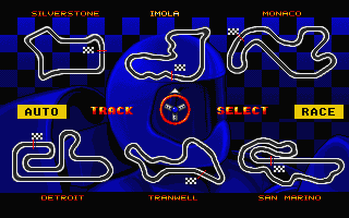 Championship Run (Atari ST) screenshot: Level selection