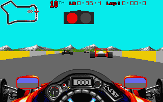Championship Run (Atari ST) screenshot: Time to race