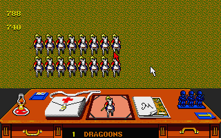 The Charge of the Light Brigade (Atari ST) screenshot: Your men