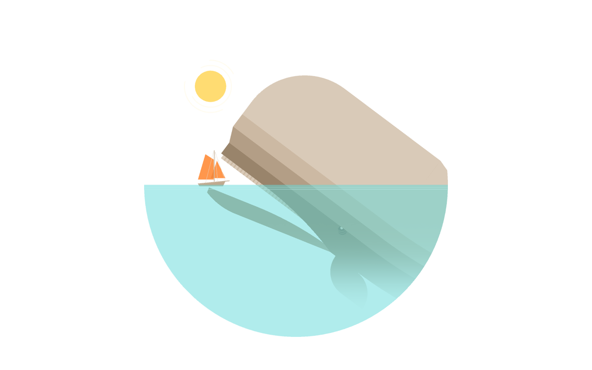 Burly Men at Sea (Windows) screenshot: Swallowed by a whale.