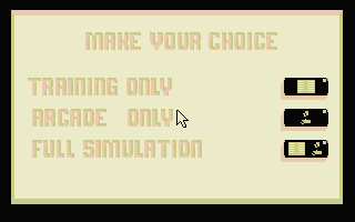 The Carl Lewis Challenge (Atari ST) screenshot: Main menu