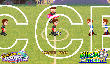 Capcom Sports Club (Arcade) screenshot: Soccer demo