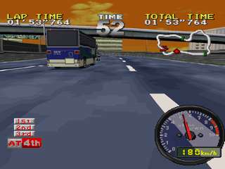 Tokyo Highway Battle (PlayStation) screenshot: Bus
