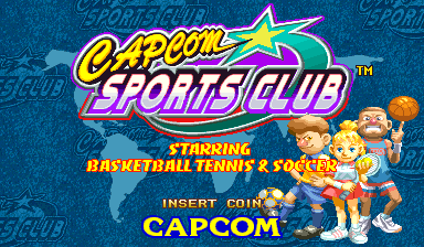 Capcom Sports Club (Arcade) screenshot: Title screen