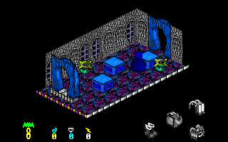 Watman (DOS) screenshot: Corridor