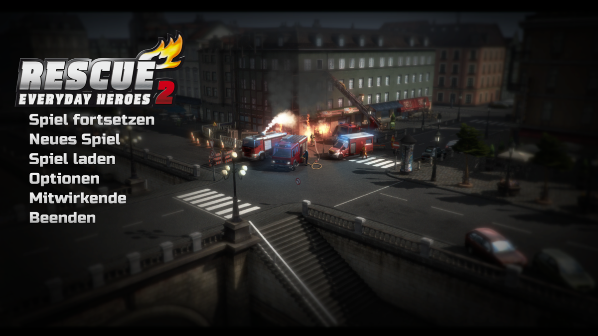 Rescue 2: Everyday Heroes (Windows) screenshot: Main menu