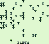 Arcade Classic 2: Centipede / Millipede (Game Boy) screenshot: Centipede: I was hit and killed.