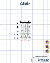 Pixudoku (J2ME) screenshot: Empty puzzle