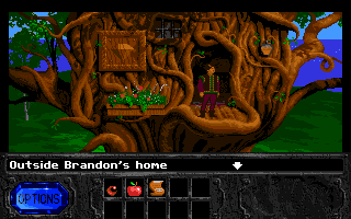 Fables & Fiends: The Legend of Kyrandia - Book One (Amiga) screenshot: Tree house.