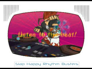 Slap Happy Rhythm Busters (PlayStation) screenshot: Intro movie. Listen to the beat!
