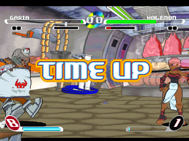 Slap Happy Rhythm Busters (PlayStation) screenshot: Time up.