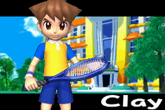 Mario Tennis: Power Tour (Game Boy Advance) screenshot: The first main character, Clay