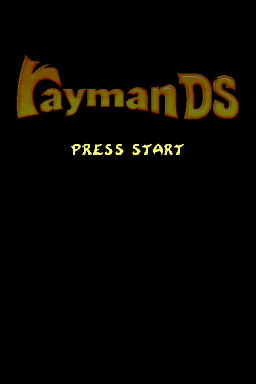 Rayman 2: The Great Escape (Nintendo DS) screenshot: Title screen.