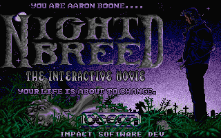 Clive Barker's Nightbreed: The Interactive Movie (Atari ST) screenshot: Title screen