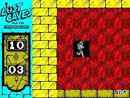 Lost Caves (ZX Spectrum) screenshot: Starting out