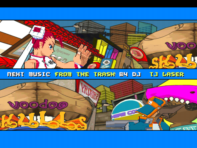 Slap Happy Rhythm Busters (PlayStation) screenshot: Stage intro.