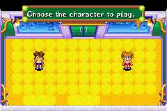 Mario Tennis: Power Tour (Game Boy Advance) screenshot: Character select