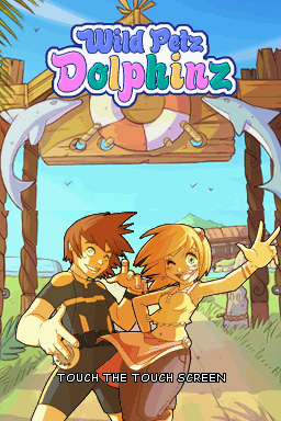 Petz: Wild Animals - Dolphinz (Nintendo DS) screenshot: Title screen.