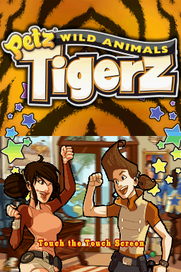 Petz: Wild Animals - Tigerz (Nintendo DS) screenshot: Title screen.