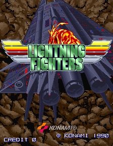 Lightning Fighters (Arcade) screenshot: Title Screen