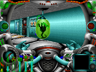 Wrath of Earth (DOS) screenshot: a Face Hugger from the Alien movies